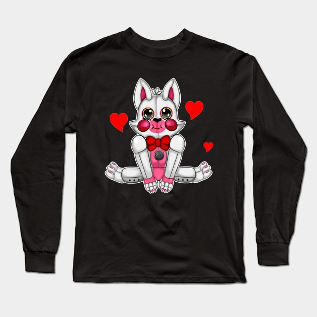 Chibi Funtime Foxy Long Sleeve T-Shirt by Aggablazey